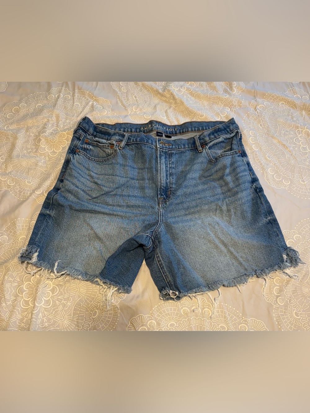 American Eagle Outfitters Light Blue Denim Cutoff Shorts